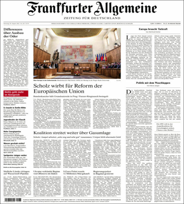 عناوین روزنامههای مطرح جهان؛ ۳۱ آگوست ۲۰۲۲