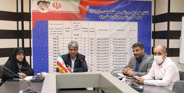 ۱۳ طرح ورزشی در استان یزد افتتاح شد