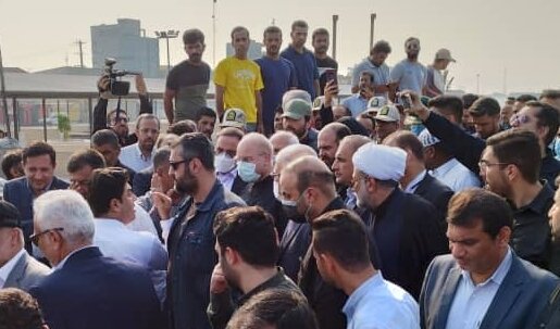 رئیس مجلس شورای اسلامی از فازهای پارس جنوبی بازدید کرد