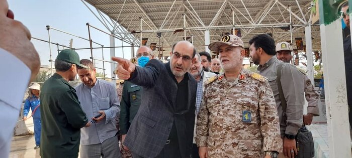 معاون عملیات سپاه پاسداران: امنیت بسیار خوبی برای تردد زائران در مرز خسروی فراهم است