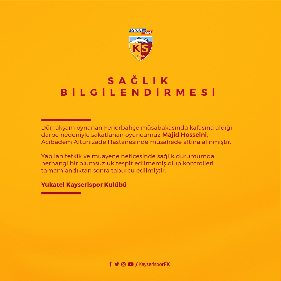 مدافع تیم ملی از بیمارستان مرخص شد