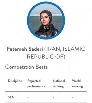  Apnée profonde : une fille iranienne de 17 ans bat le record national