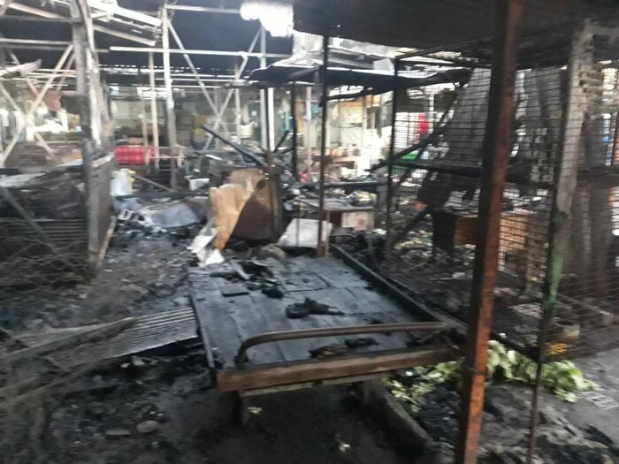 آتشسوزی بازار میوه و تره بار آمل اطفا شد