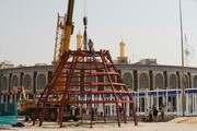 آماده‌سازی صحن حضرت زینب (س) در کربلا برای بیتوته ۳۵ هزار زائر اربعین