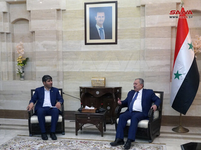 دیدار معاون رییس جمهور با نخست وزیر سوریه/ تاکید بر تقویت همکاری ها در حوزه اداری و تبادل تجربیات