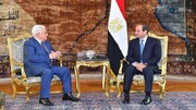 گفتگوی محمود عباس در مصر پس از سفر هیات نظامی رژیم صهیونیستی به قاهره