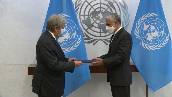 El nuevo embajador de Irán ante la ONU presenta sus cartas credenciales a Guterres