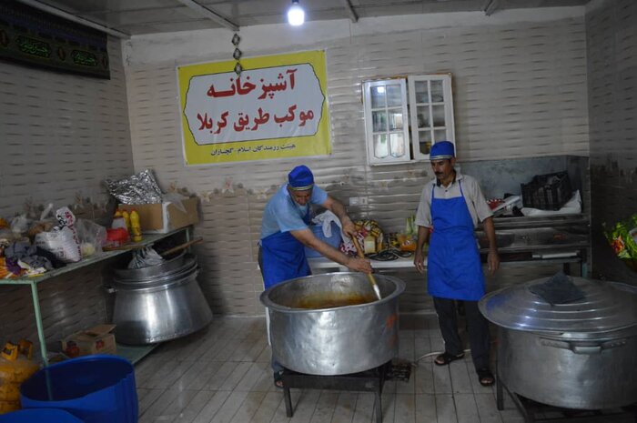 سنگ تمام گچسارانی ها در پذیرایی از زائران اربعین حسینی