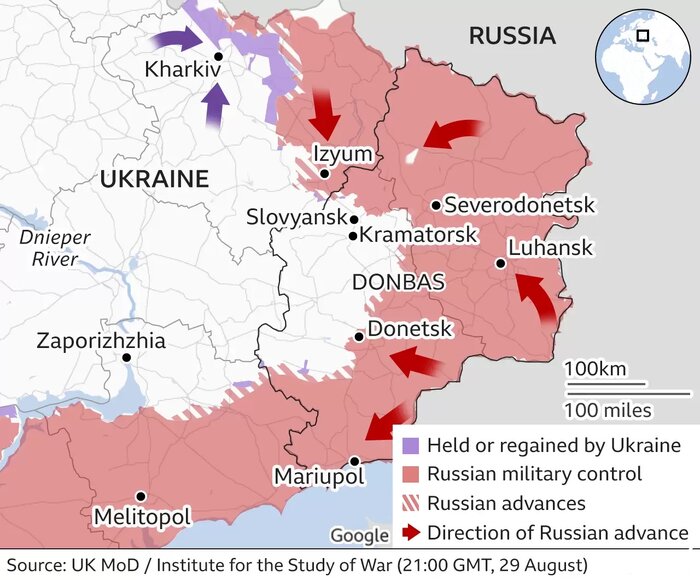 زلنسکی: ارتش اوکراین بیش از ۳۰ شهرک و هزار کیلومتر مربع را آزاد کرده است