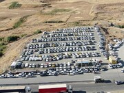 ظرفیت پارکینگ‌های مرز تمرچین به بیش از ۱۰ هزار خودرو رسید