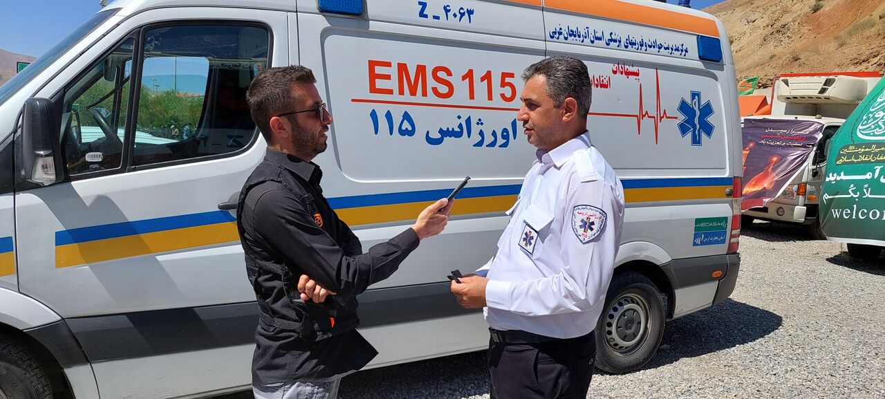 خدمات رسانی ۵۰۰ پرسنل اورژانس به زائران اربعین در آذربایجان‌غربی
