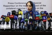 UN special rapporteur urges halting unilateral sanctions on Tehran