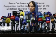 La relatora Especial de la ONU: Las sanciones contra Irán deben levantarse