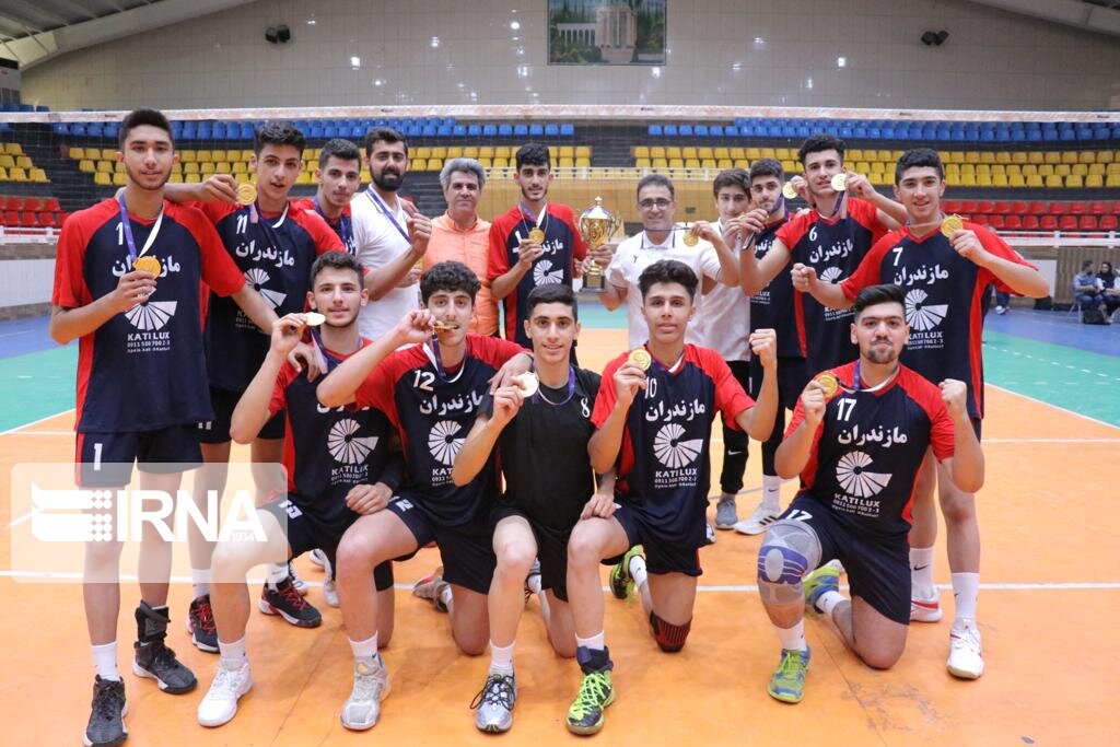 مازندران، قهرمان والیبال زیر ۱۶ سال پسران کشور شد