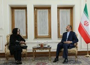 أمير عبداللهيان يلتقي مديرة مكتب اليونسكو الإقليمي في ايران