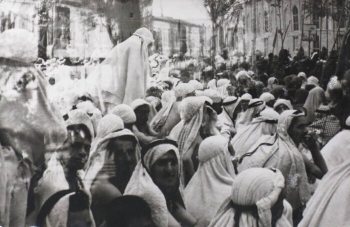 آیین سوگواری «الله‌الله حسین وینه» در دهه ۴۰ - میدان طلوع فجر مراغه 