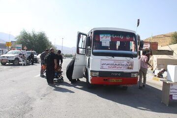 ۱۸۰۰ دستگاه خودرو عمومی کار انتقال زوار ایرانی در داخل اقلیم را بر عهده دارند