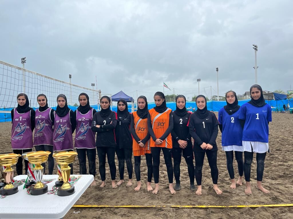 برترین‌های مسابقه‌های والیبال ساحلی دختران مازندران مشخص شدند