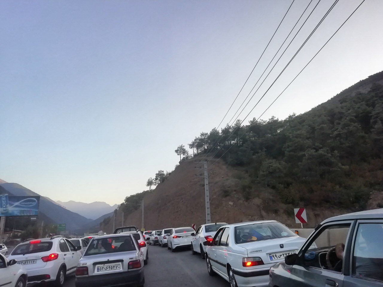 ترافیک فوق سنگین در آزادراه تهران - شمال و قزوین - کرج