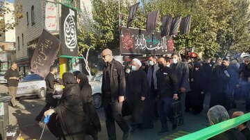 حضور رئیس قوه قضاییه در راهپیمایی جاماندگان اربعین حسینی در تهران