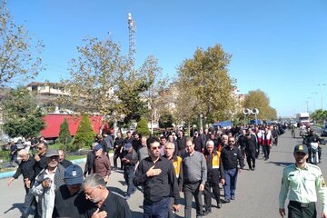 جاماندگان قافله عشاق حسینی در آستارا به سوگ نشستند