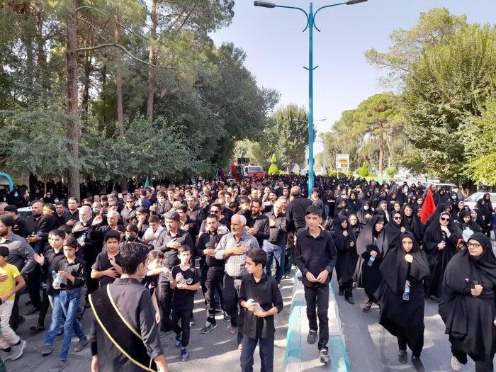آیین پیادهروی دلدادگان حسینی در استان یزد برگزار شد