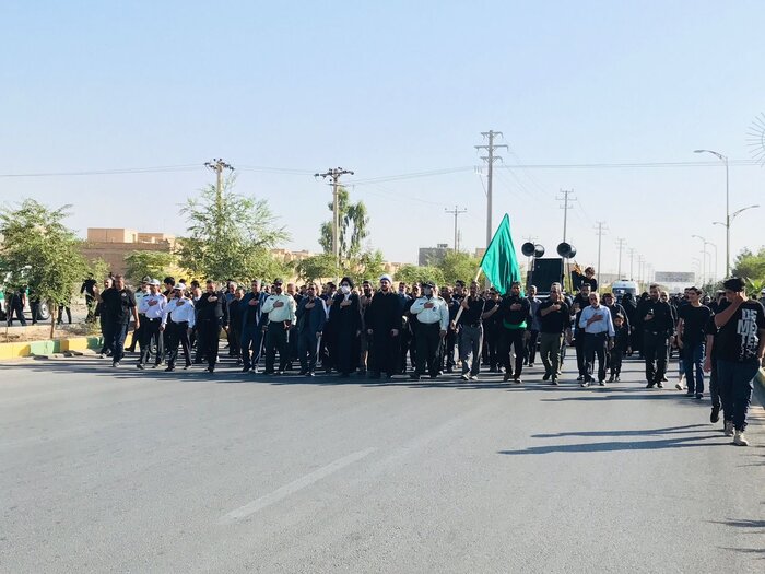 پیادهروی جاماندگان اربعین در کاشان برگزار شد