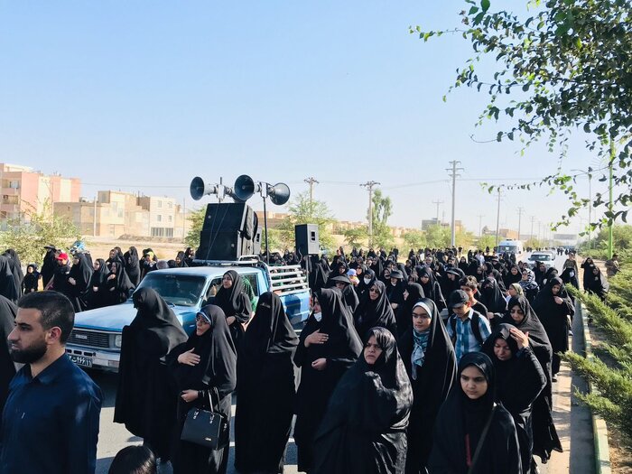 پیادهروی جاماندگان اربعین در کاشان برگزار شد