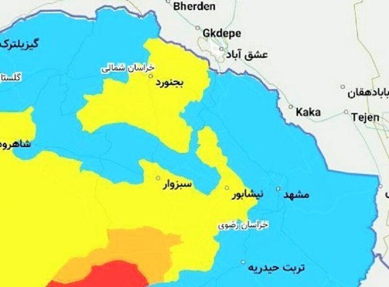 مشهد و ۱۱ شهر خراسان رضوی در وضعیت آبی کرونایی قرار گرفتند مشهد و ۱۱ شهر خراسان رضوی در وضعیت آبی کرونایی قرار گرفتند