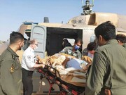 استقرار سه بالگرد امدادی ارتش برای انتقال زائران در مرز مهران 