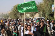 افغانستان میں اربعین سے قاصر افراد کے پیدل مارچ