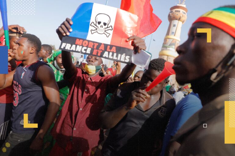 مردم نیجر علیه حضور نظامی فرانسه دست به تظاهرات زدند