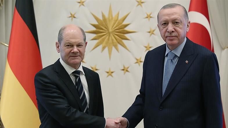 صدر اعظم آلمان و رئیس جمهوری ترکیه در مورد اوکراین گفت و گو کردند 