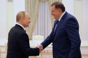 دیدار رئیس جمهوری روسیه با رهبر صرب های بوسنی 