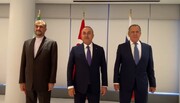 نشست مشترک وزرای خارجه ایران، روسیه و ترکیه در نیویورک