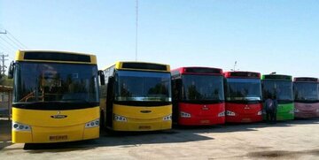 ۱۵۰۰ دستگاه اتوبوس جدید از کل کشور به ناوگان اتوبوسرانی مشهد اضافه شد