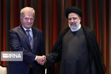 دورہ نیویارک کے تیسرے دن میں ایرانی صدر کی ملاقاتوں کے مناظر