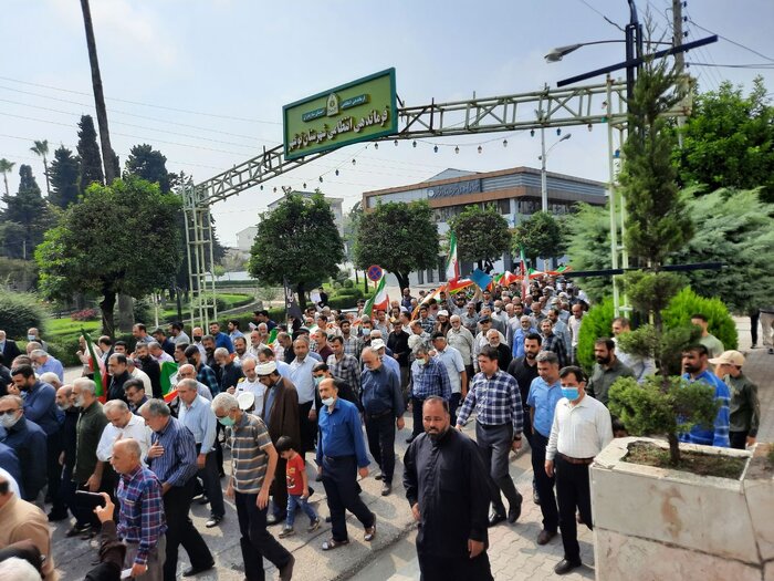 راهپیمایی مردم مازندران در محکومیت اقدامات آشوبگران و حرکات هنجارشکن اخیر