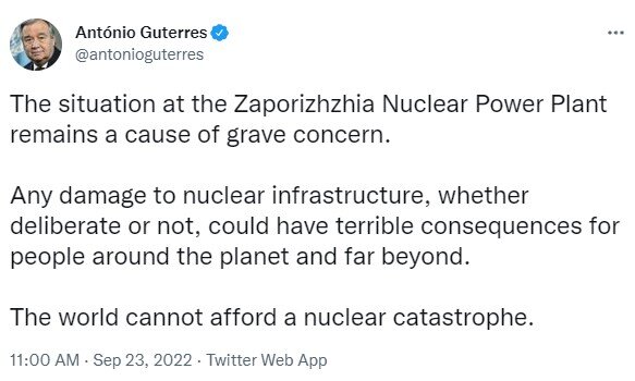 دبیرکل سازمان ملل: جهان تحمل فاجعه هسته ای ندارد