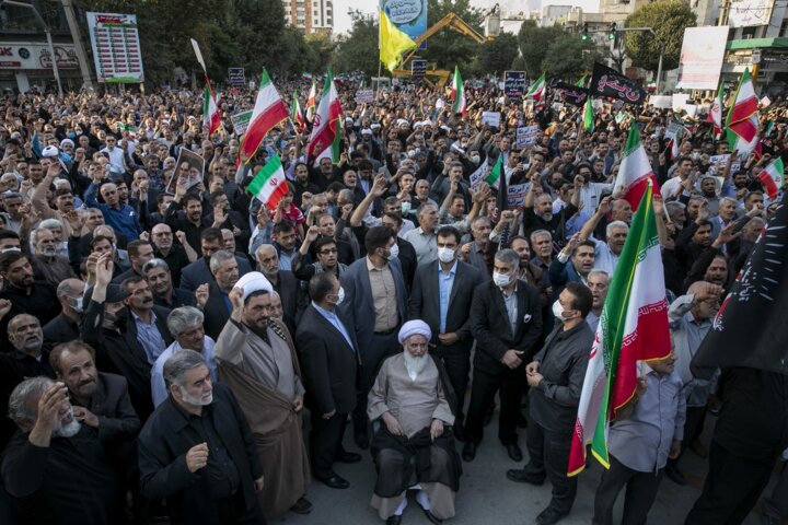 فریادهای «لبیک یا حیدر» در کرمانشاه طنین‌انداز شد