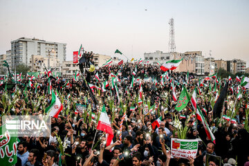 People in Tehran protest unrest