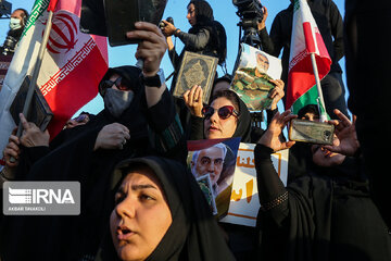 People in Tehran protest unrest