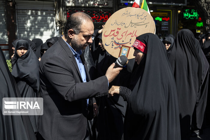 خروش مردم تبریز بر ضد اغتشاشگران در اجتماع امت رسول الله 