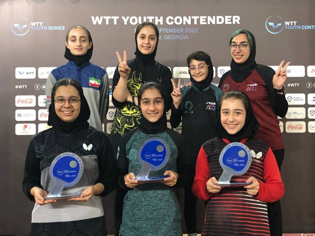 Iranian women gain bronze in Georgia table tennis contest