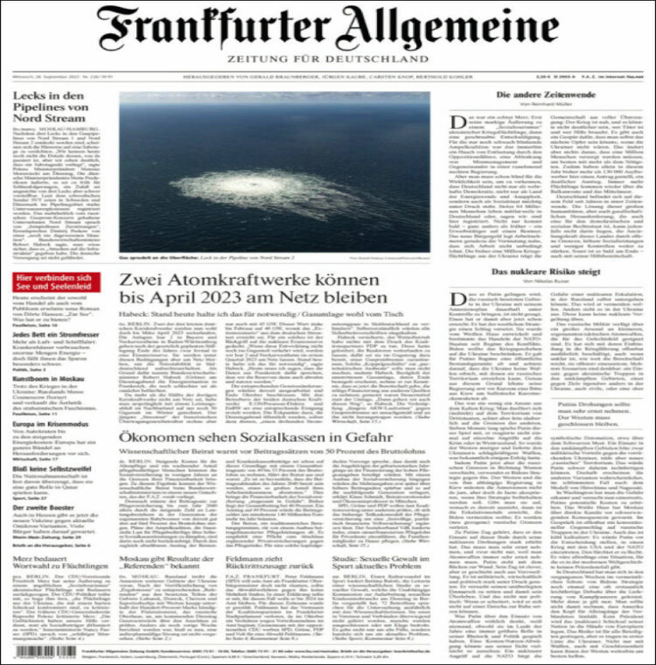 عناوین روزنامه‌های مطرح جهان؛ دو نیروگاه هسته‌ای آلمان در آماده‌باش است