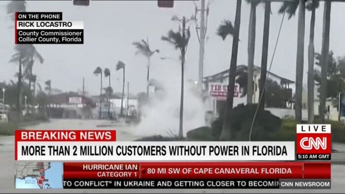 برق ۲ میلیون مشترک آمریکایی بر اثر توفان قطع شد