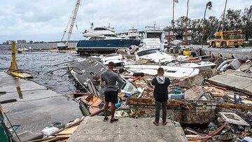 شمار قربانیان توفان ایان در آمریکا به ۷۰ نفر رسید