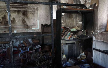 ۲ مدرسه در زاهدان توسط اغتشاشگران به آتش کشیده شد