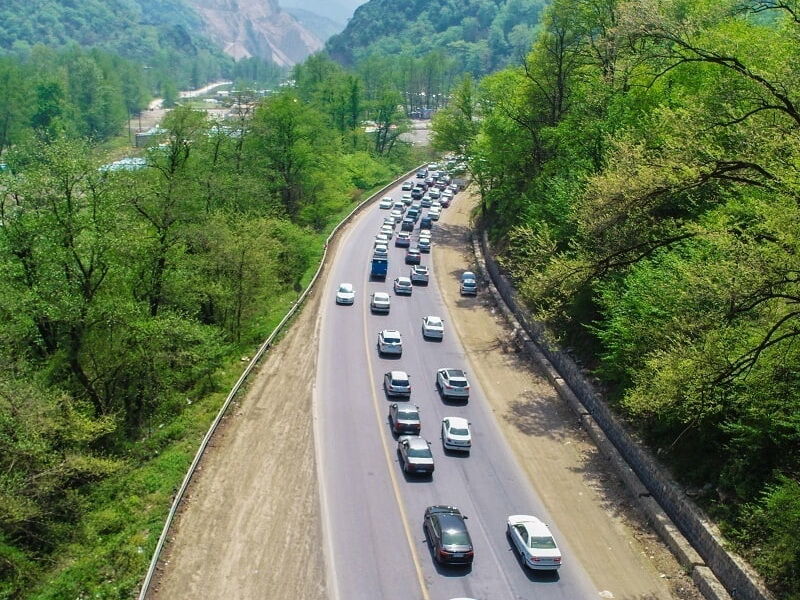 رییس پلیس راه مازندران:ترافیک خودرو در محور کندوان سنگین است