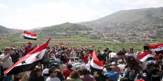 برگزاری چهل و نهمین سالروز پیروزی سوریه بر رژیم صهیونیستی+فیلم و عکس